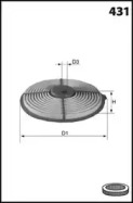 LUCAS FILTERS lfaf307 -  Воздушный фильтр